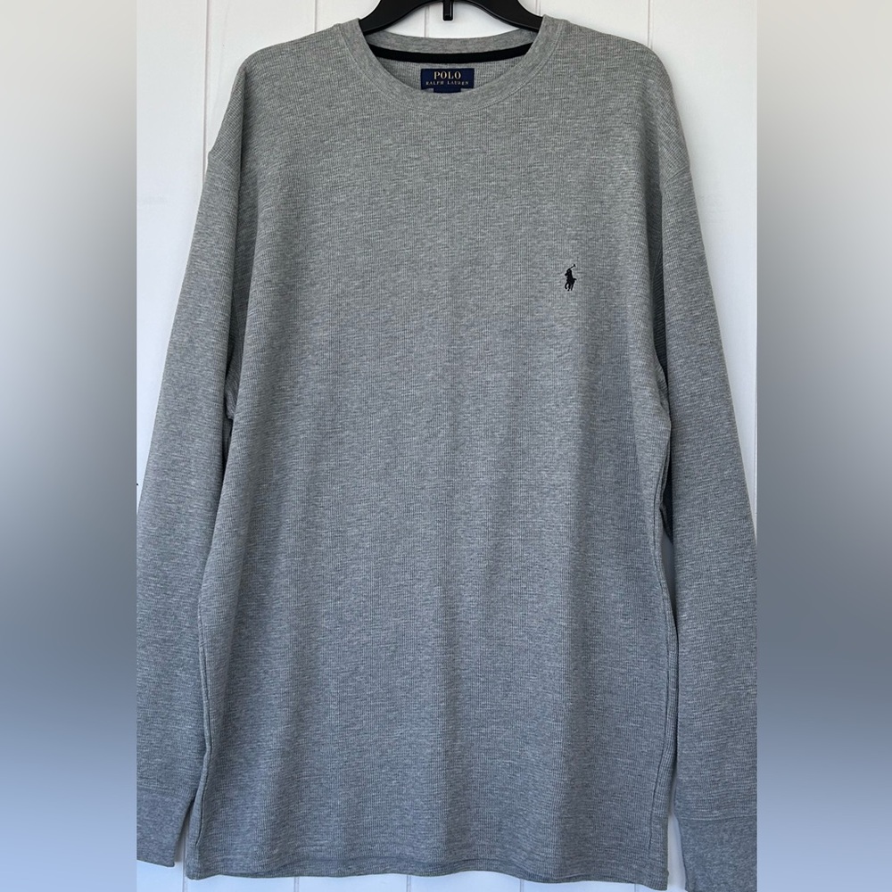 Polo Ralph Lauren‎ Thermal Long Sleeved Shirt Gray Size 2XL